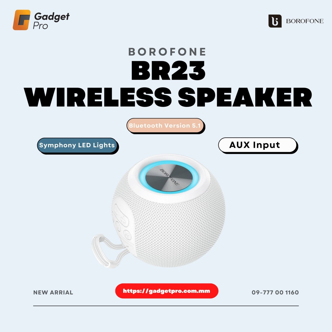 Borofone BR23 Mini Bluetooth Speaker