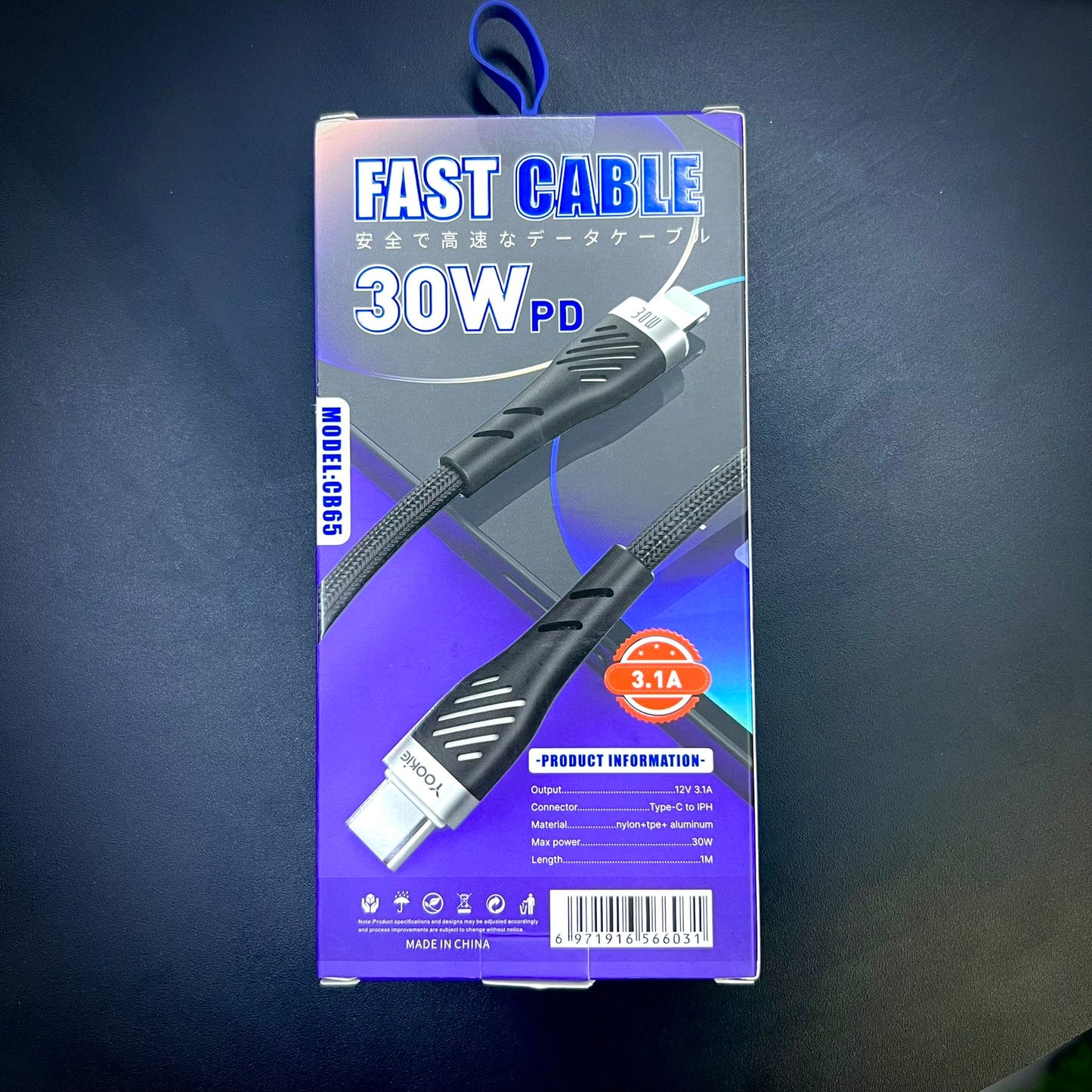 YOOKIE CB65 TypeC to Lightning Cable - 30W PD