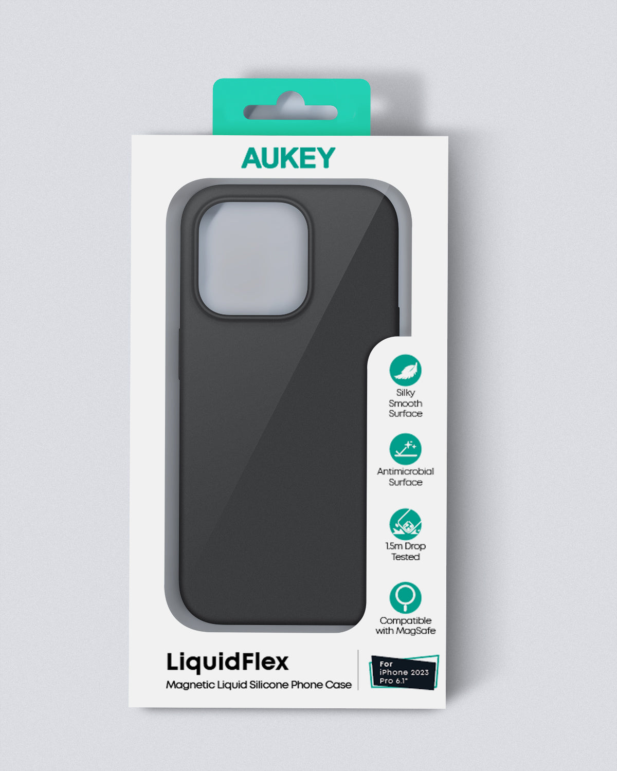 AUKEY PC-GJ10 iPhone 15 Pro / 15 Pro Max LiquidFlex Magnetic Liquid Silicone MagSafe Case