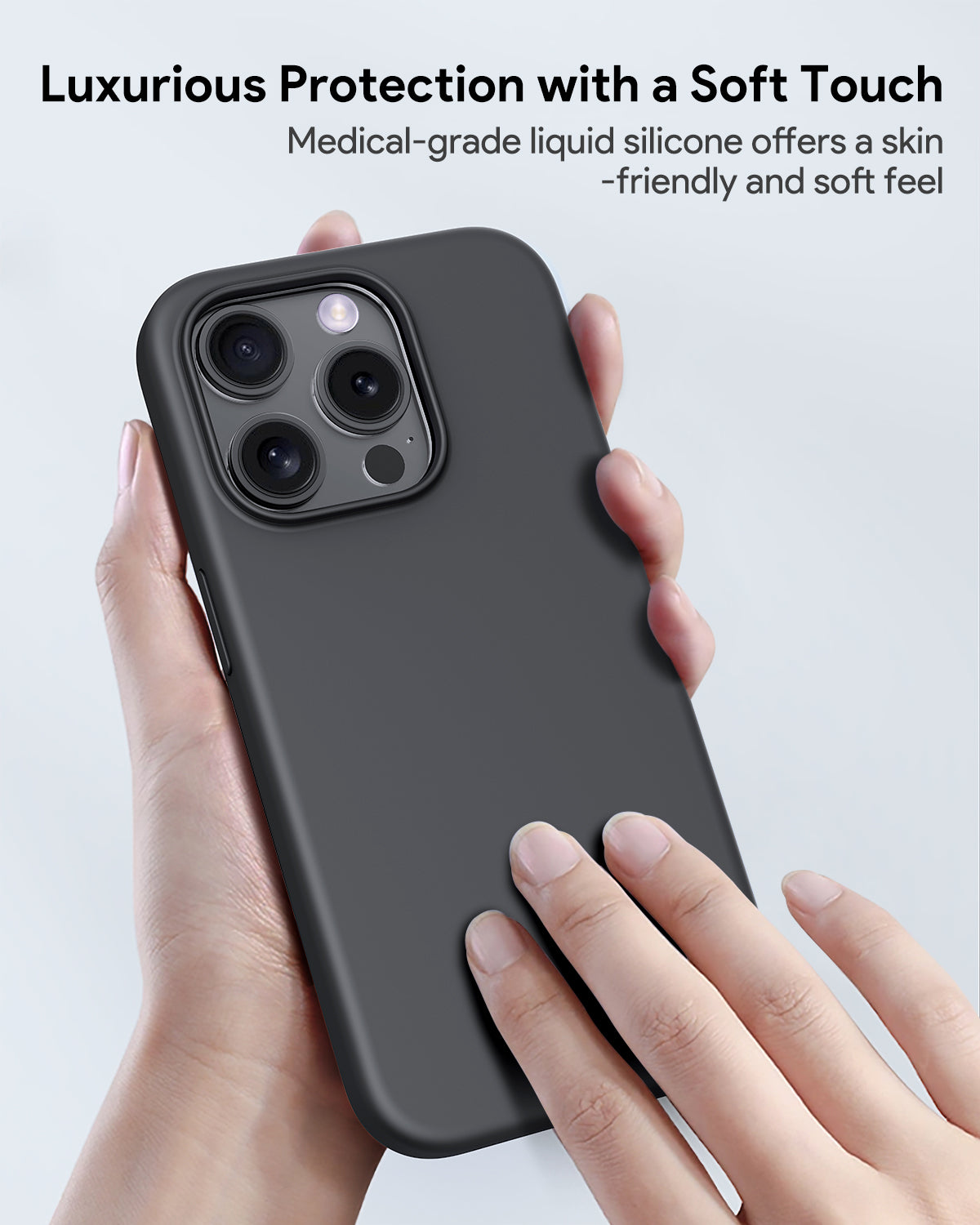 AUKEY PC-GJ10 iPhone 15 Pro / 15 Pro Max LiquidFlex Magnetic Liquid Silicone MagSafe Case