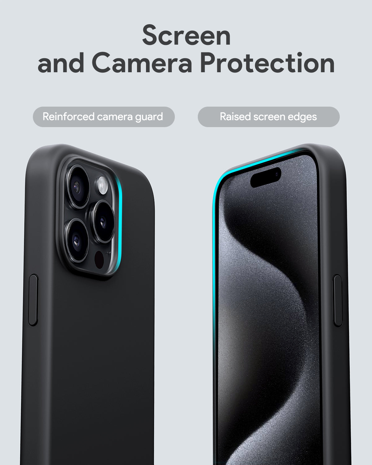 AUKEY PC-GJ10 iPhone 15 Pro / 15 Pro Max LiquidFlex Magnetic Liquid Silicone MagSafe Case