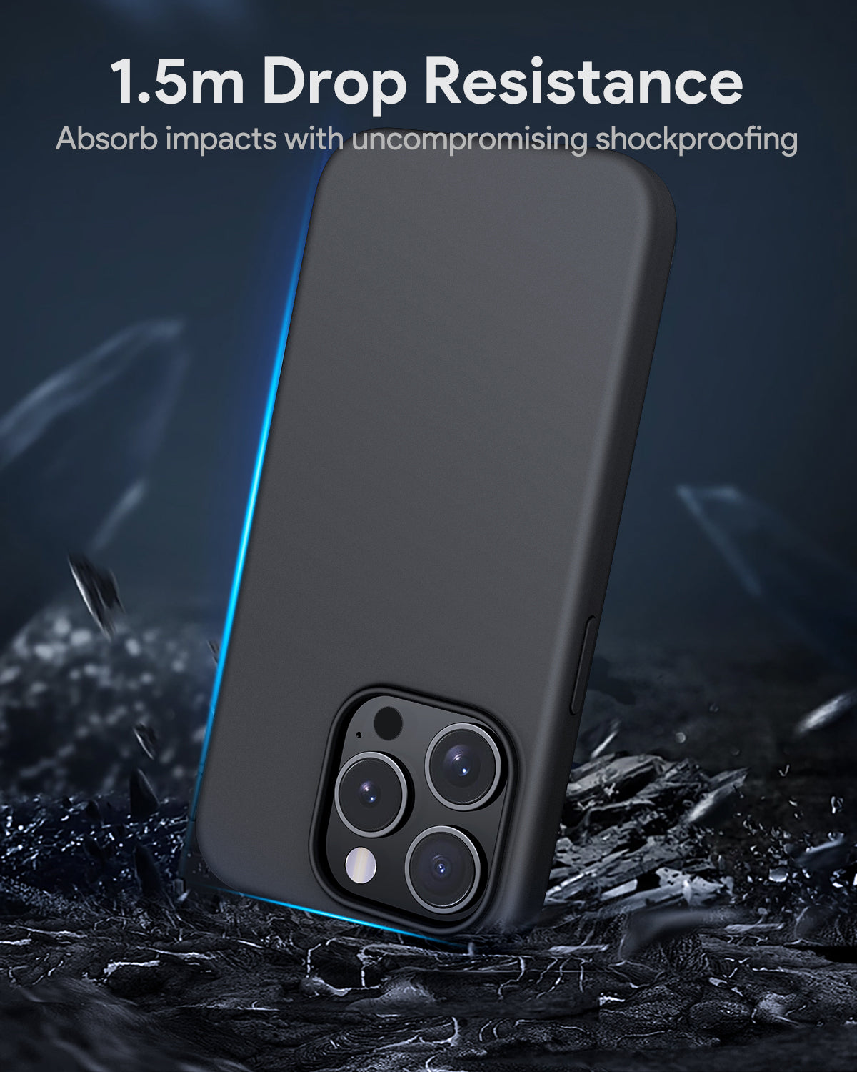 AUKEY PC-GJ10 iPhone 15 Pro / 15 Pro Max LiquidFlex Magnetic Liquid Silicone MagSafe Case