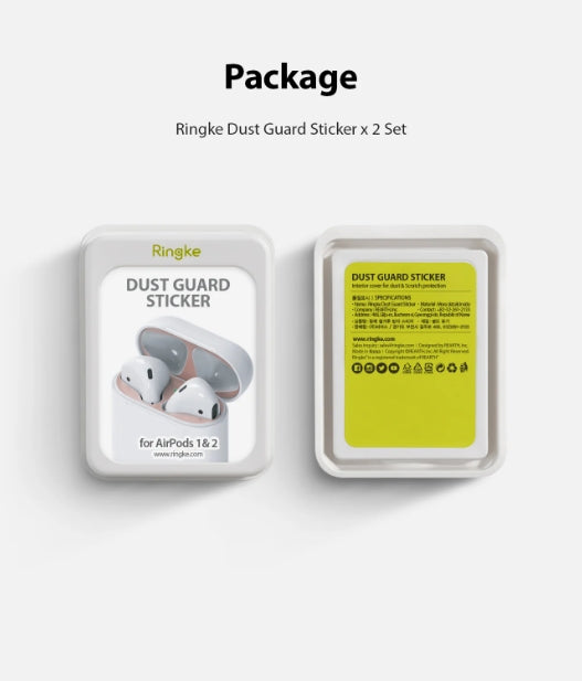 RINGKE Dust Guard Sticker for AirPods 1/2