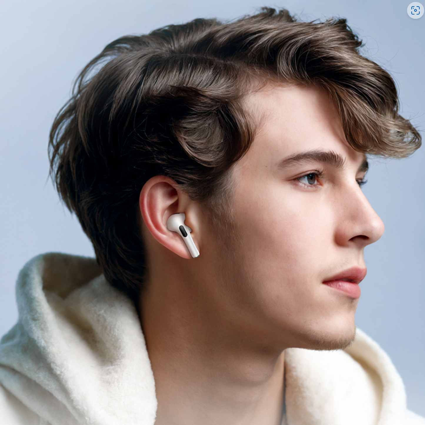 BOROFONE BW76 TWS Bluetooth Earphones Brocade ANC White