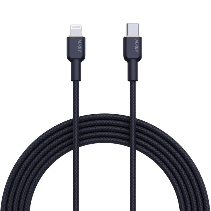 AUKEY CB-KCL1 Circlet CL Nylon Braided USB-C to Lightning Cable 1M