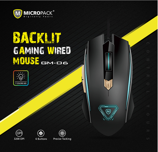 MICROPACK GM06 Wired RGB Gaming Mouse