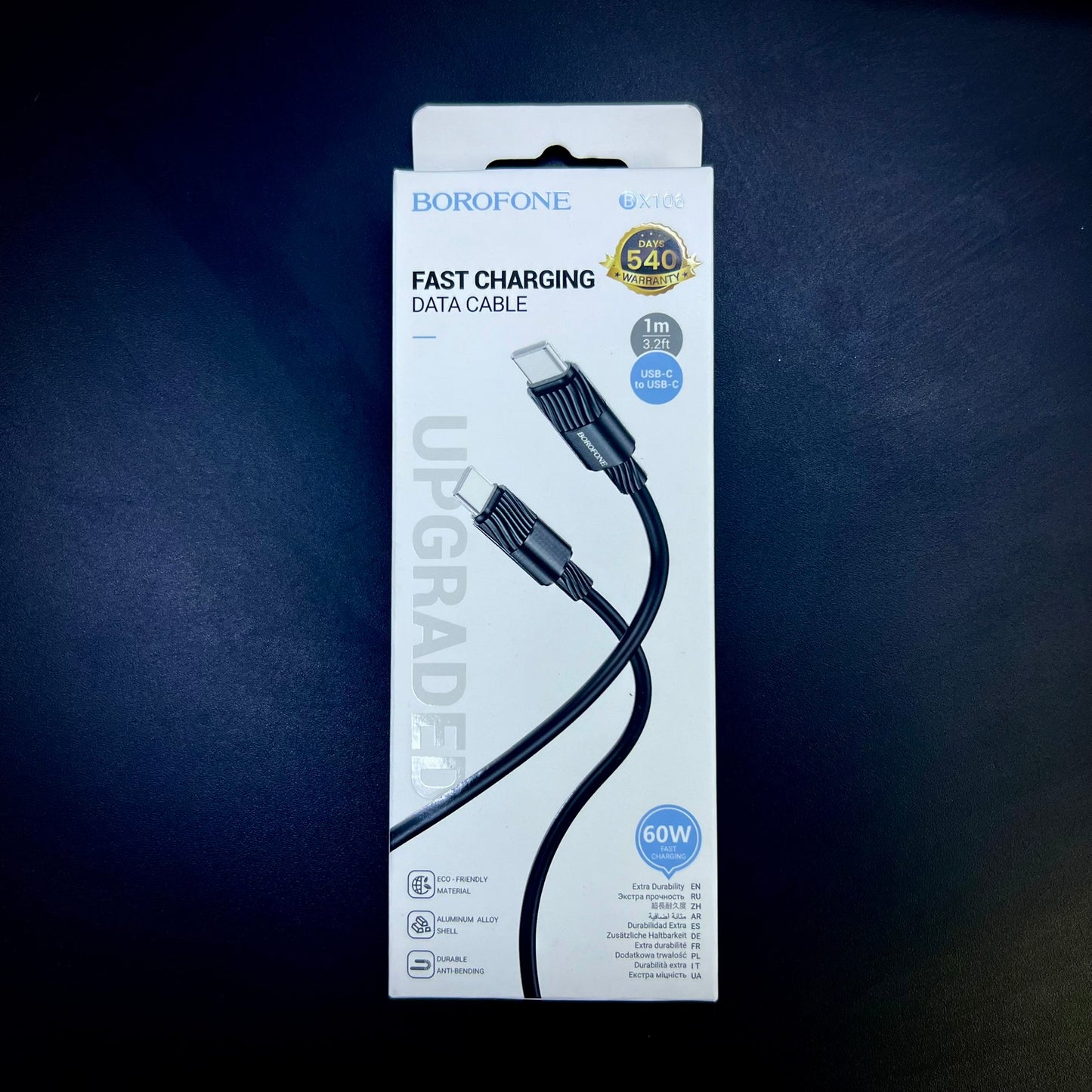 BOROFONE BX106 60W C to C Cable - Black