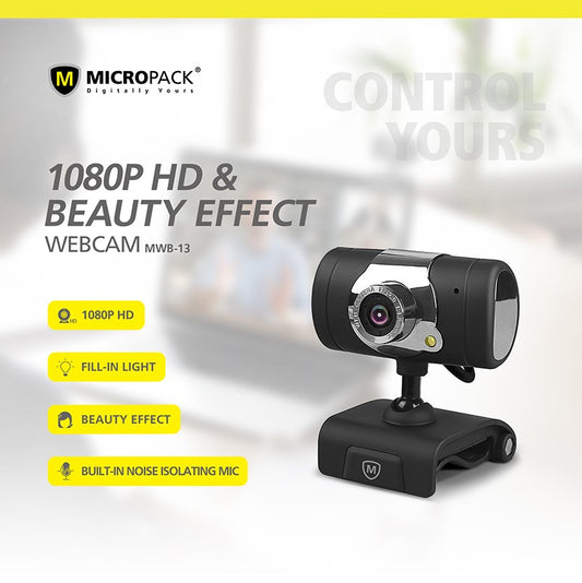 MICROPACK MWB13 1080P FHD with 2 Million Pixels Webcam