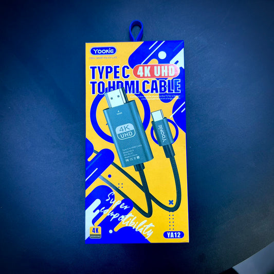 YOOKIE YA12 TypeC to HDMI Cable - 4K UHD