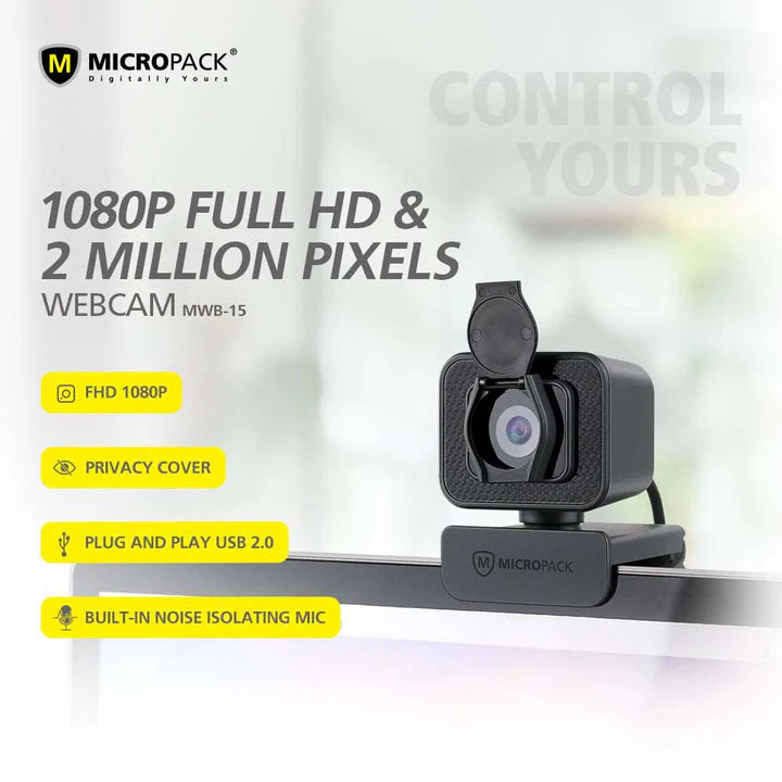 MICROPACK MWB15 Laptop Camera 1080P FHD Webcam