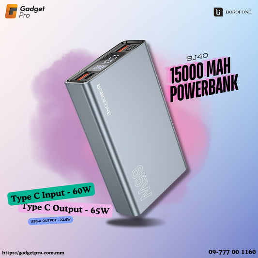 BOROFONE BJ40 15000mAh 65W Powerbank