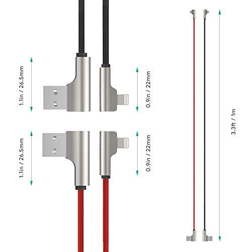 AUKEY CB-AL04 90 Degree USB-A to Lightning Data Cable 1M