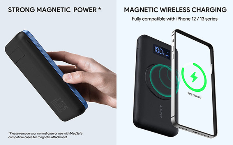 AUKEY PB-WL02I 10000mAh MAGNETIC WIRELESS CHARGING POWER BANK