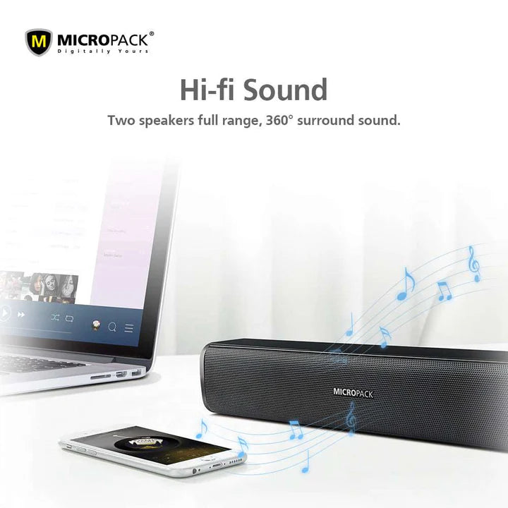 MICROPACK MS220B Multimedia Bluetooth Wireless Portable Speaker