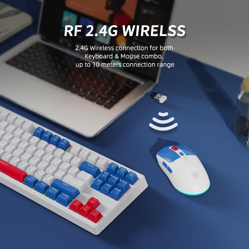 MICROPACK KM-269W 2.4G Rechargeable Wireless Keyboard and Mouse Combo