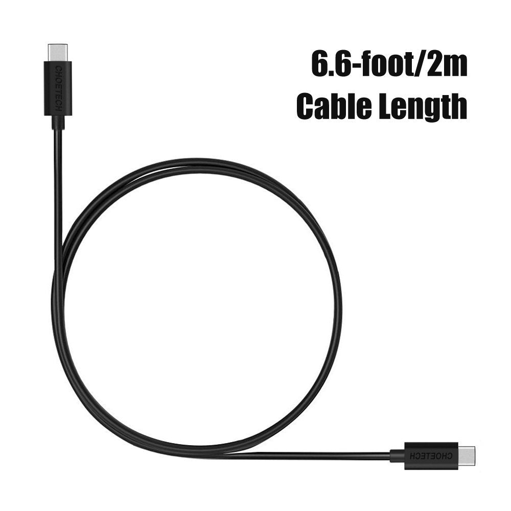 CHOETECH CC0003 USB-C to USB-C Cable 2M Black