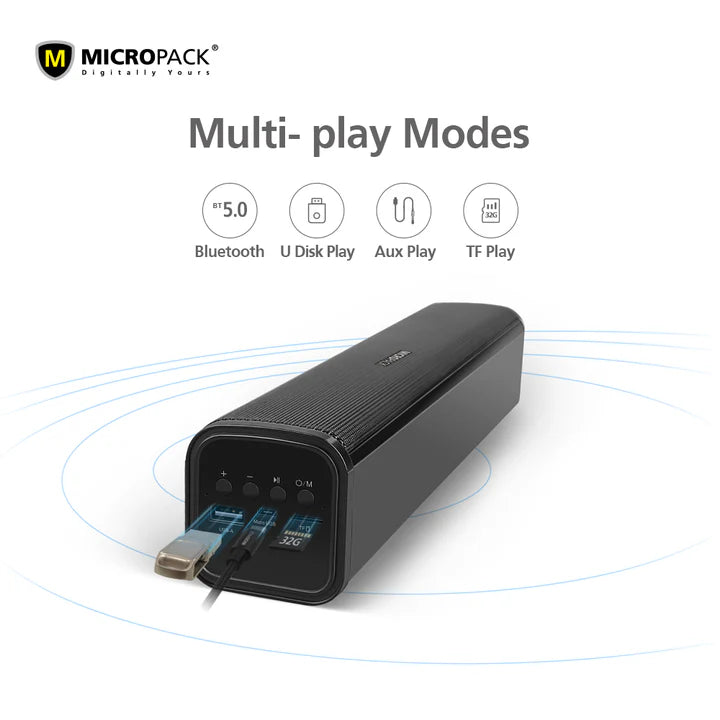 MICROPACK MS220B Multimedia Bluetooth Wireless Portable Speaker