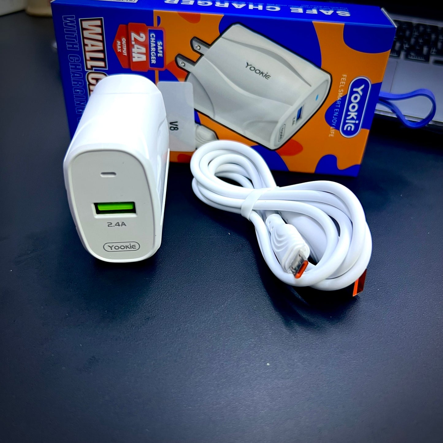 YOOKIE KI99 MicroUSB V8 Cable and Charger