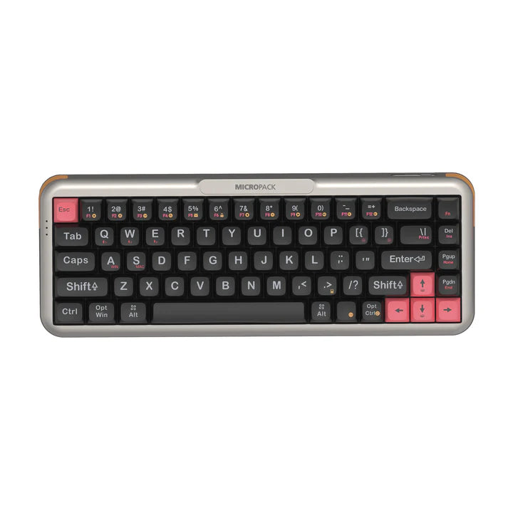 MICROPACK K-168W Rechargeable 2.4G Bluetooth Wireless Mechanical Keyboard