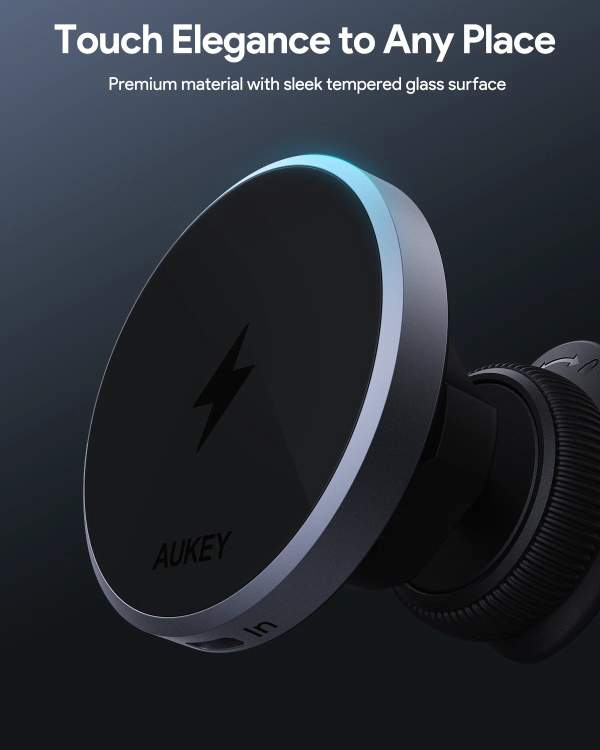 AUKEY HD-MC13 MagFusion Dash Qi2 Magnetic Fast Wireless Charging Phone Mount