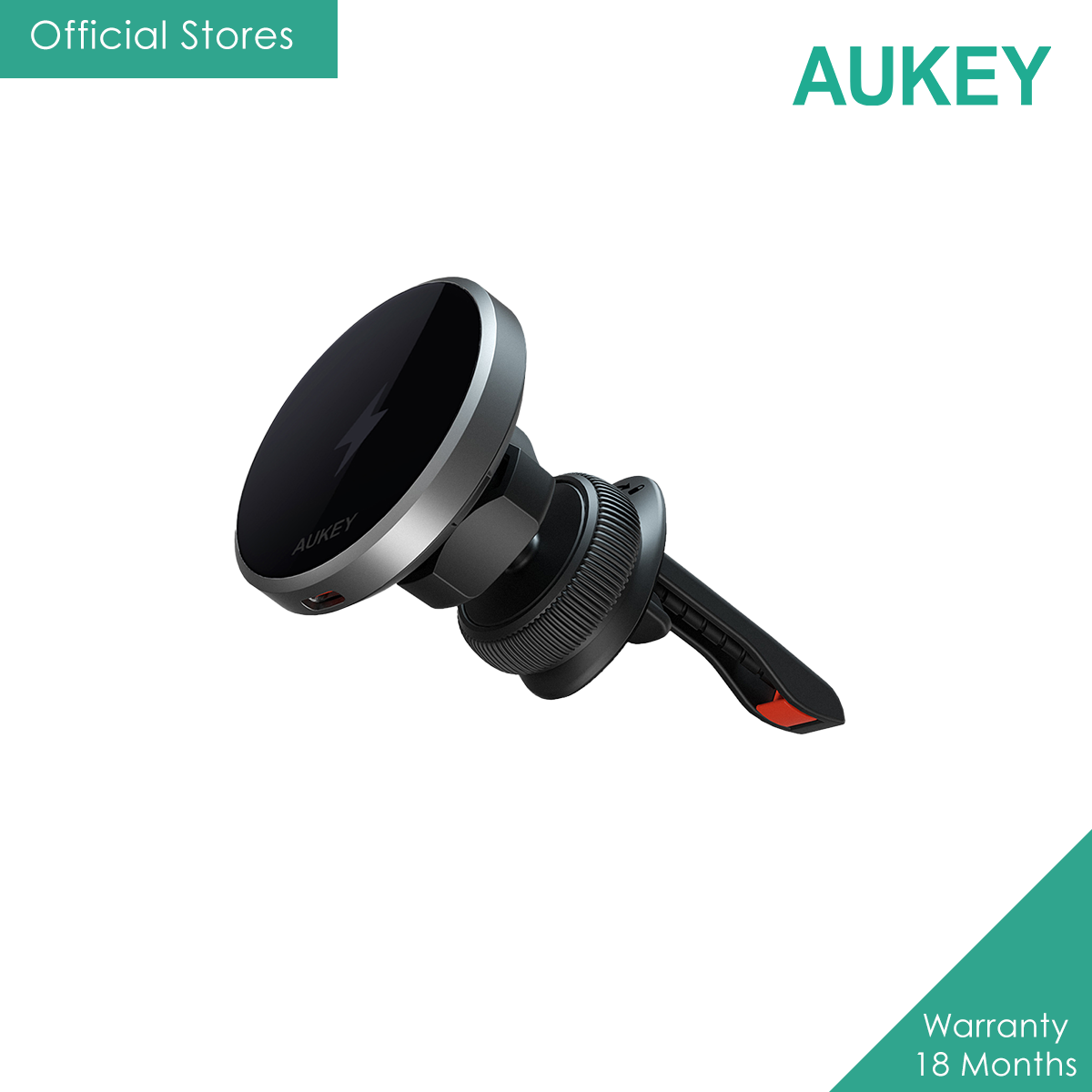 AUKEY HD-MC13 MagFusion Dash Qi2 Magnetic Fast Wireless Charging Phone Mount