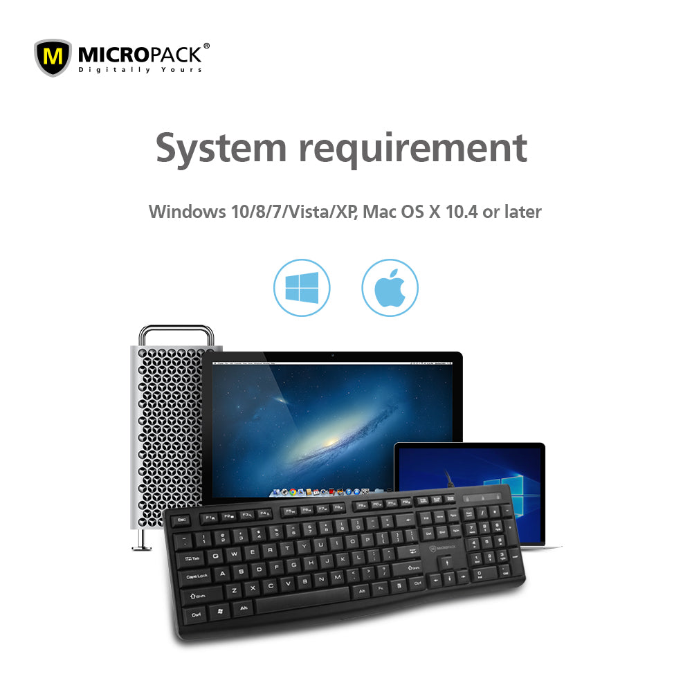 MICROPACK K-206 Classic Wired Keyboard