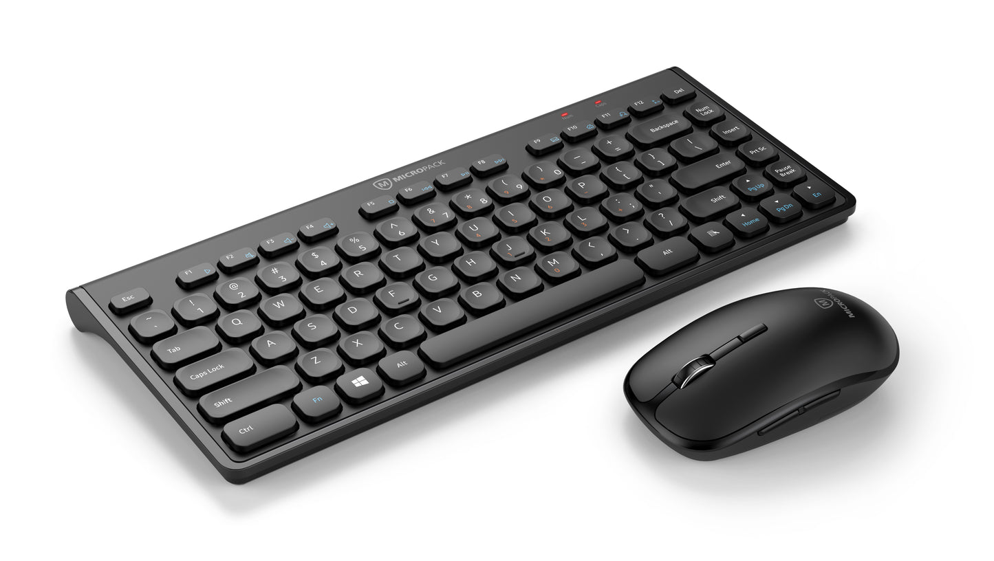 MICROPACK KM228W USB-A Slim Wireless Mouse and Keyboard Combo