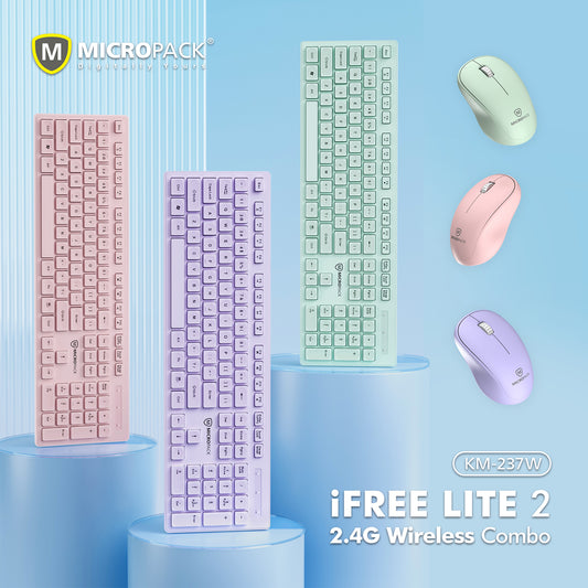 MICROPACK KM237W USB Wireless Mouse and Keyboard Combo