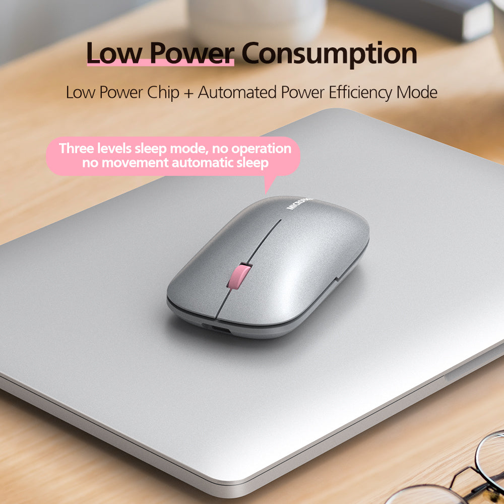 MICROPACK ML-203W Rechargeable 2.4G + Bluetooth Wireless Mouse