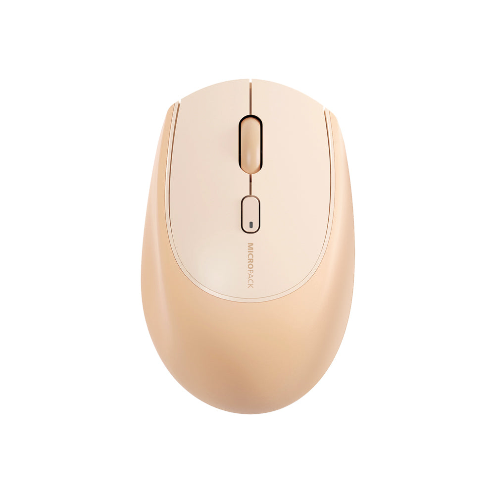 MICROPACK MS-201W 2.4G Bluetooth Dual Mode Soft Silicone Wireless Mouse