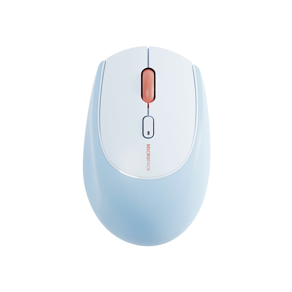 MICROPACK MS-201W 2.4G Bluetooth Dual Mode Soft Silicone Wireless Mouse