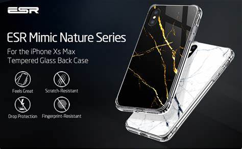 ESR Marble Glass Case for iPhone XS Max