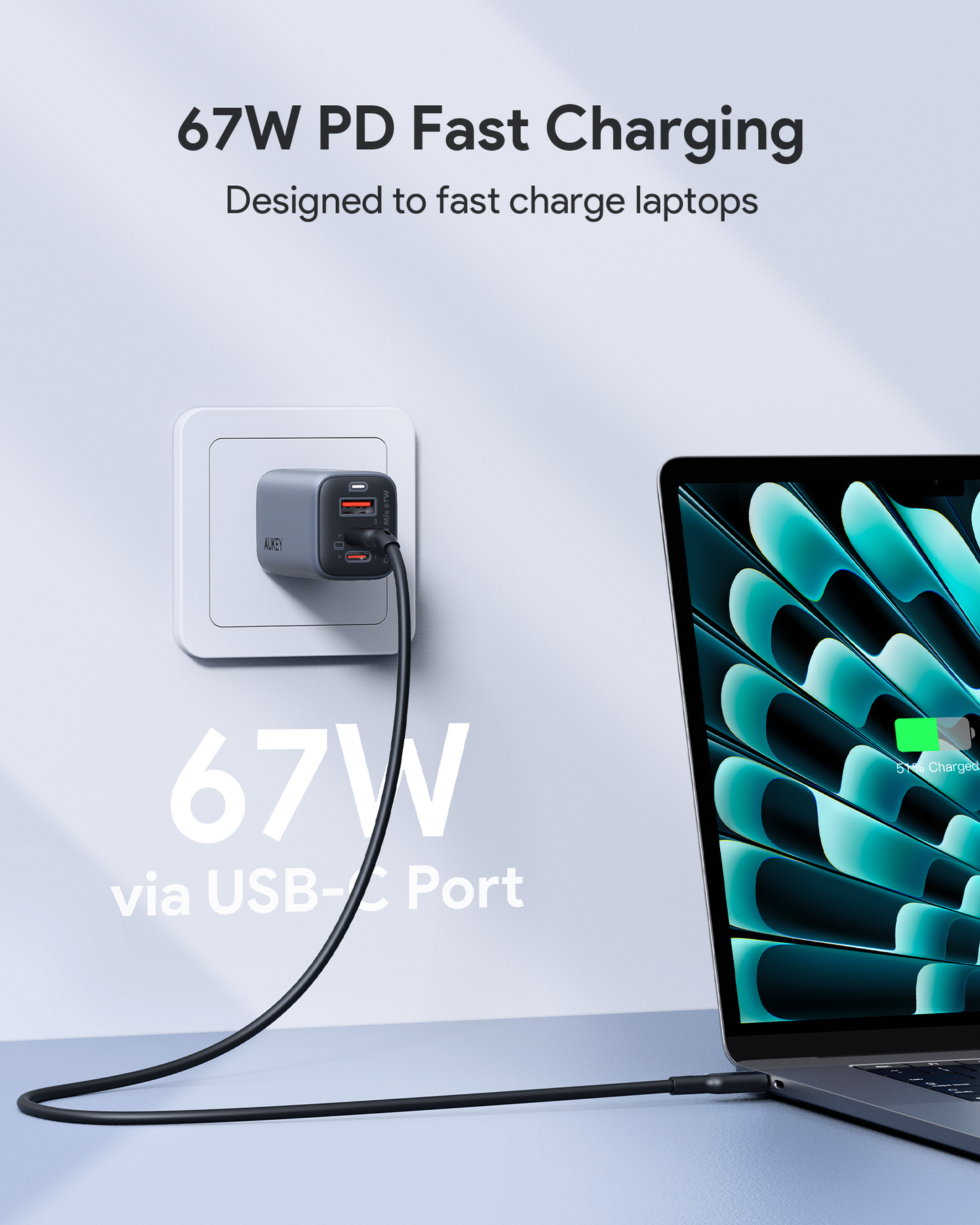 AUKEY PA-B6U Omnia II Mix 67W UFCS Charger