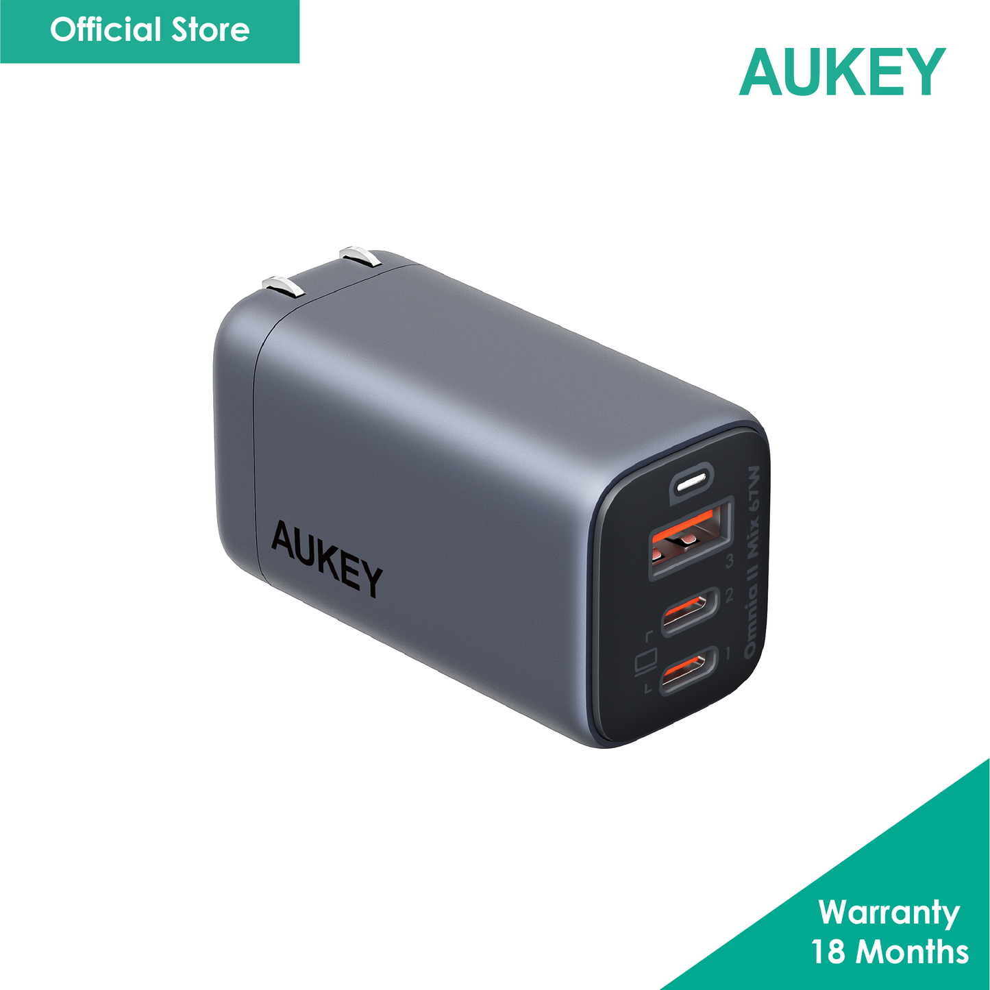 AUKEY PA-B6U Omnia II Mix 67W UFCS Charger