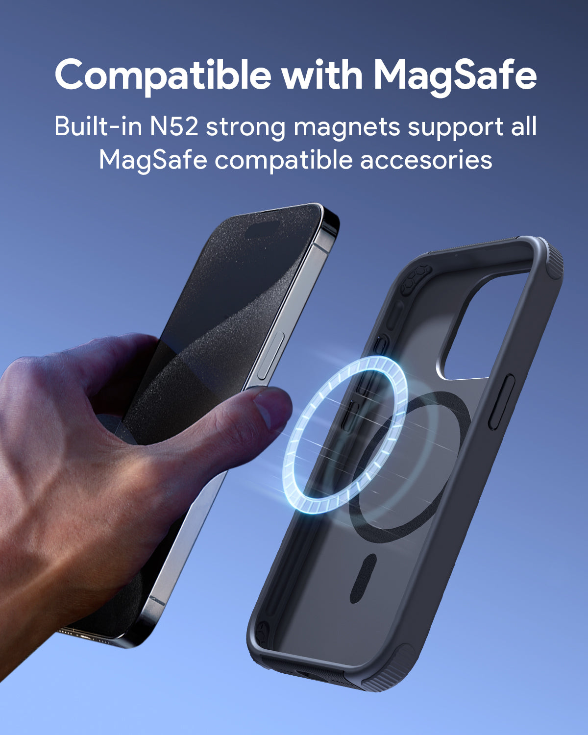 AUKEY PC-UG10 UrbanGuard Elite Magnetic Hard-shell Phone Case