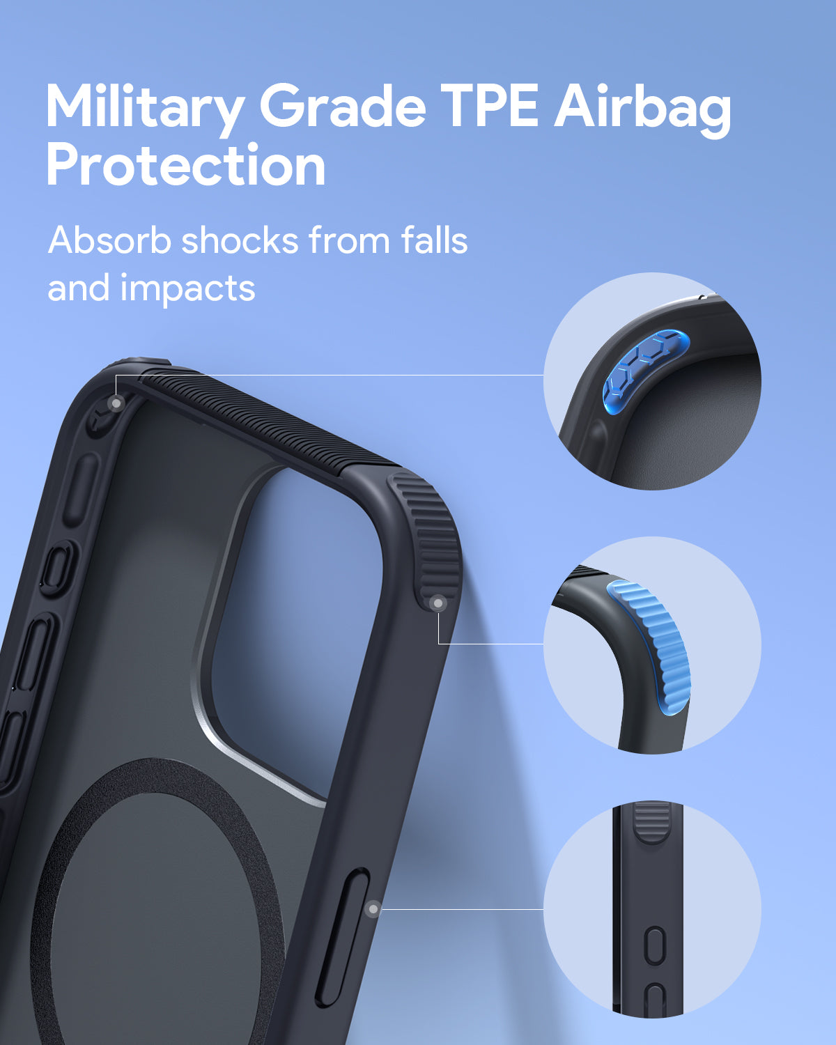 AUKEY PC-UG10 UrbanGuard Elite Magnetic Hard-shell Phone Case