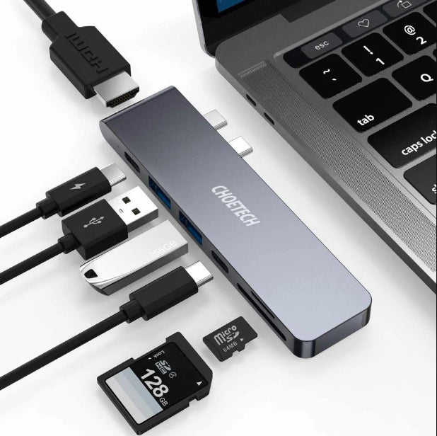 CHOETECH M14 7-in-2 USB-C Multiport Adapter