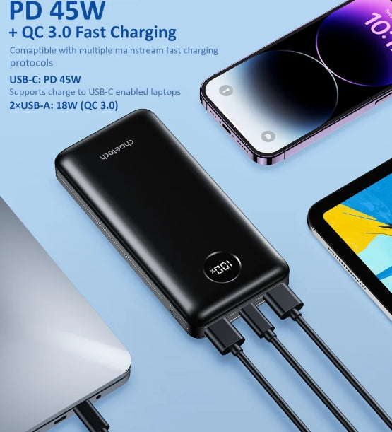 CHOETECH B653  PD45W 20,000mAh Power Bank