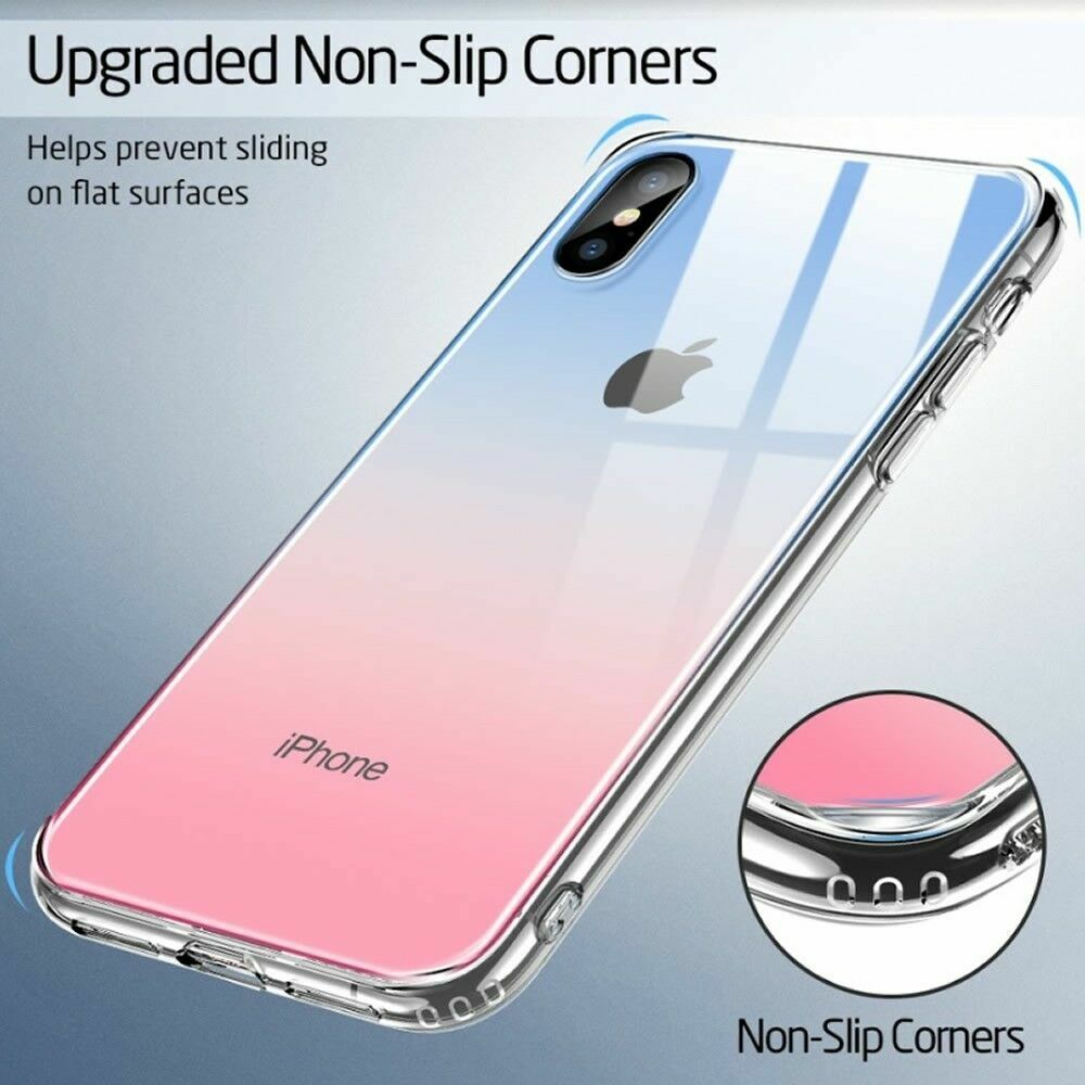 ESR Mimic Tempered Glass Case for iPhone XS Max Red Blue 9H Back Cover