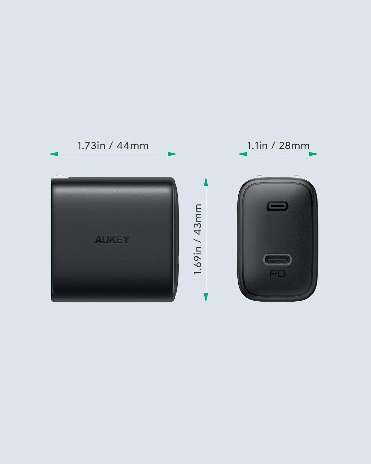 AUKEY PA-F1S Swift 20W USB C Charger Power Delivery 3.0