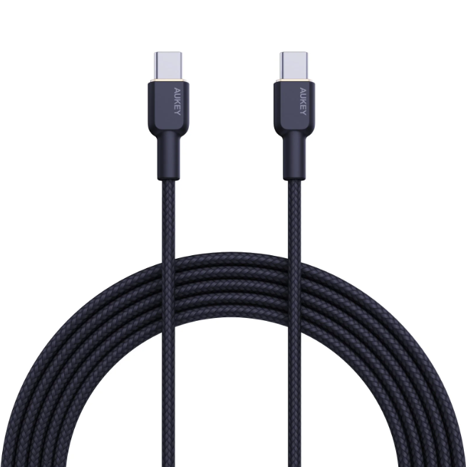 AUKEY CB-NCC1 1M Nylon Braided USB C to C Cable