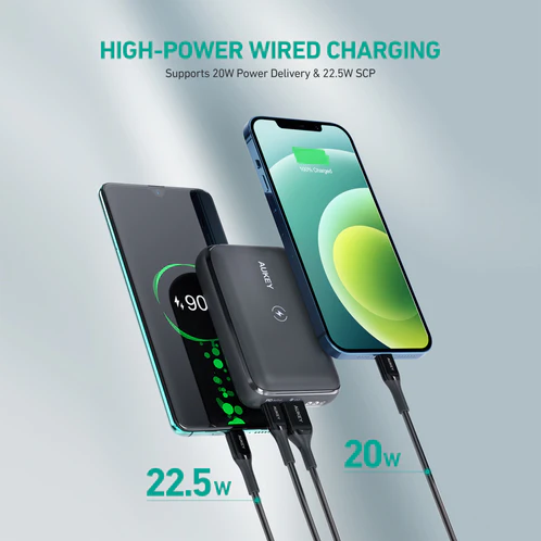 AUKEY PB-WL01S 10000mAh Basix Pro Mini Wireless Charging Power Bank