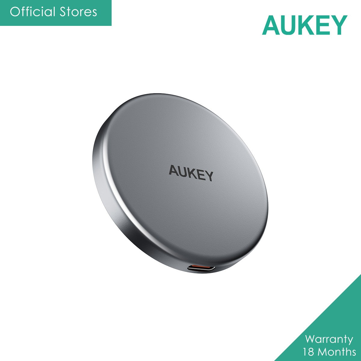 AUKEY LC-MC10 MagFusion Aura Qi2 Magnetic Fast Wireless Charger