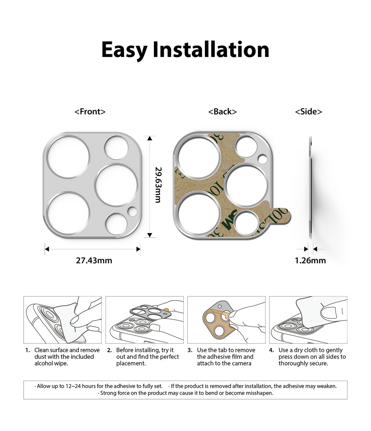 RINGKE Camera Styling for iPhone 12 Pro Max