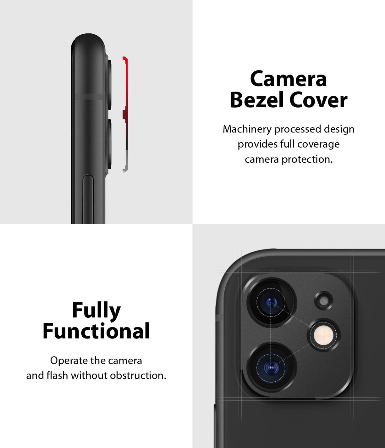 RINGKE Camera Styling for iPhone 11