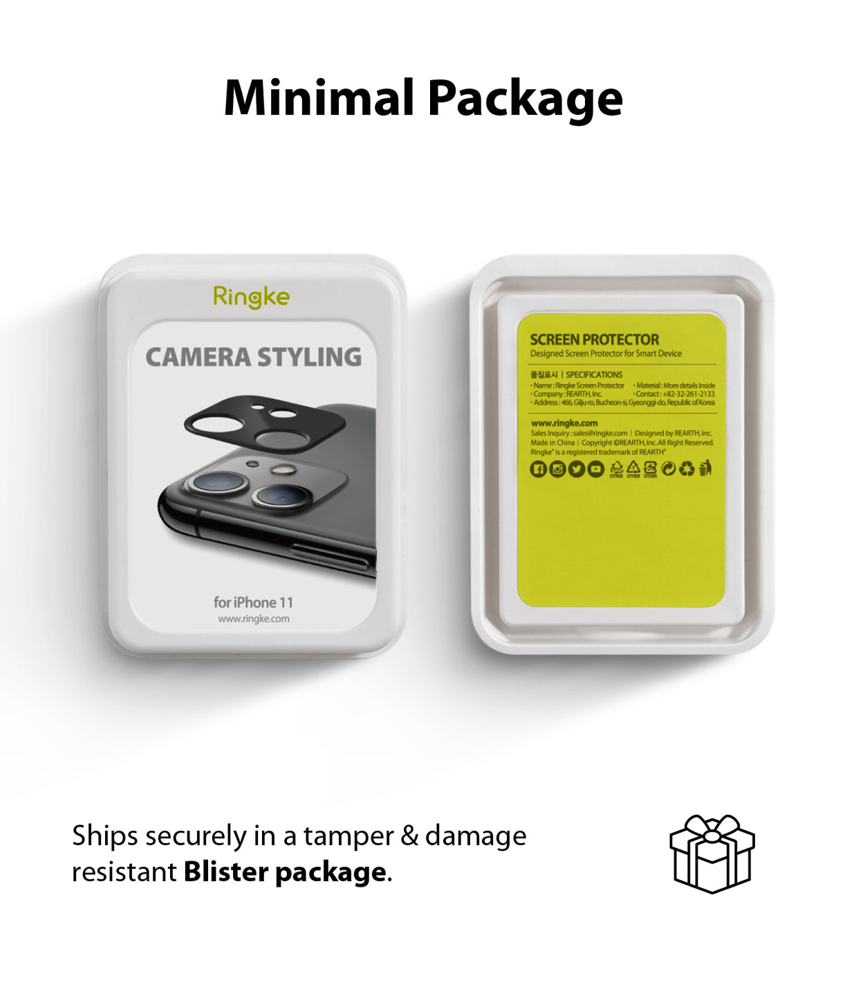 RINGKE Camera Styling for iPhone 11