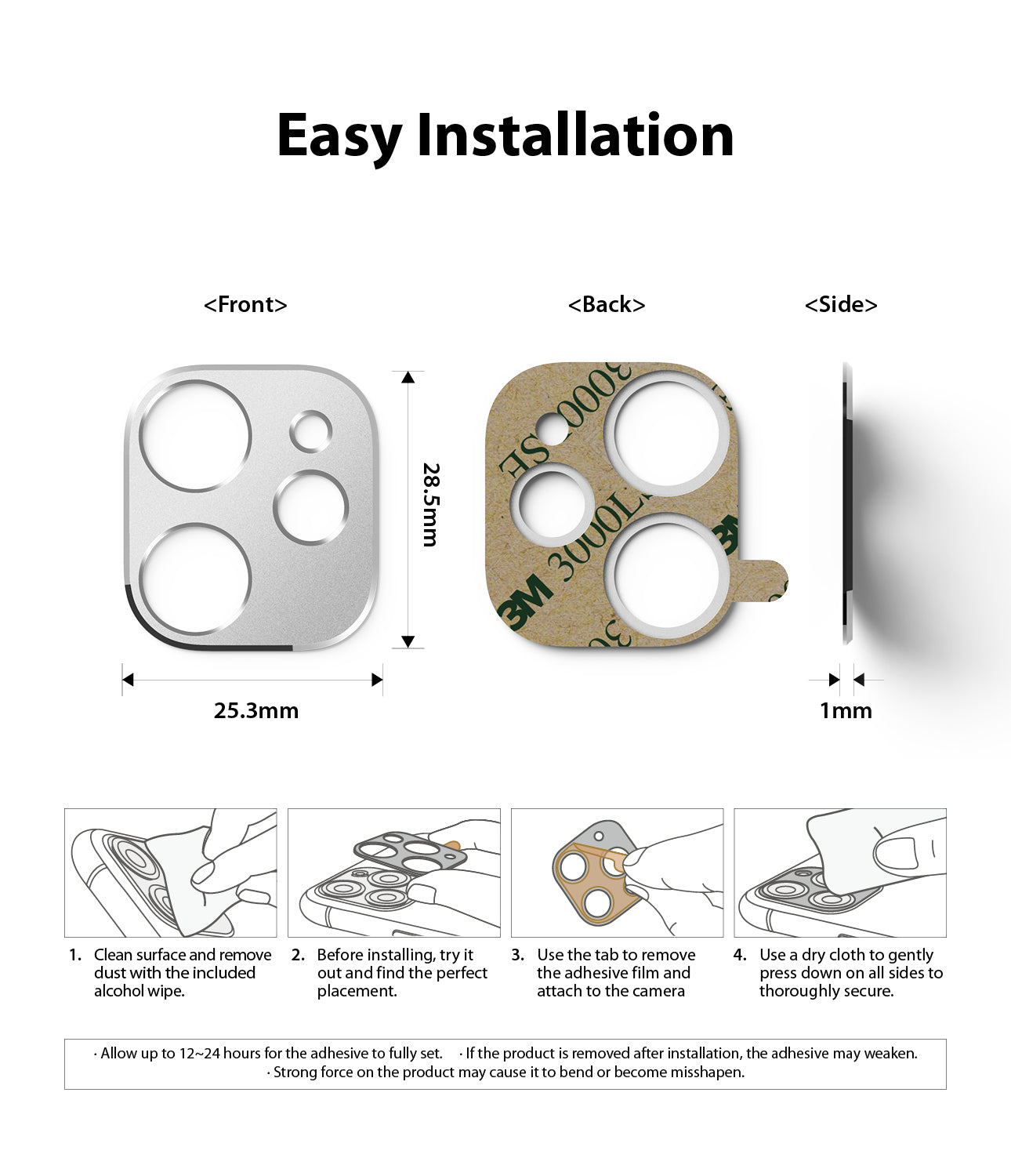 RINGKE Camera Styling for iPhone 11