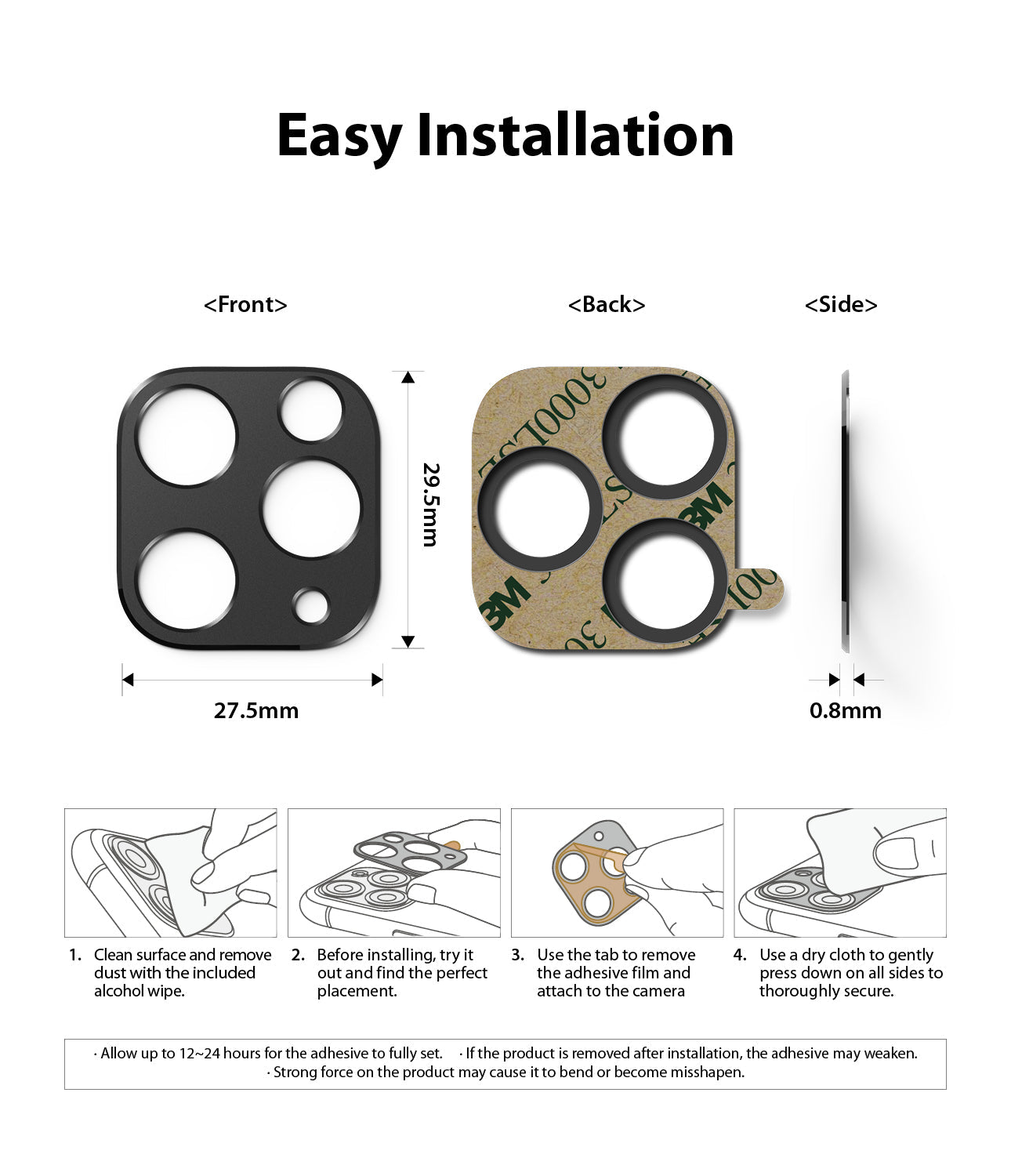 RINGKE Camera Styling for iPhone 11 Pro / 11 Pro Max