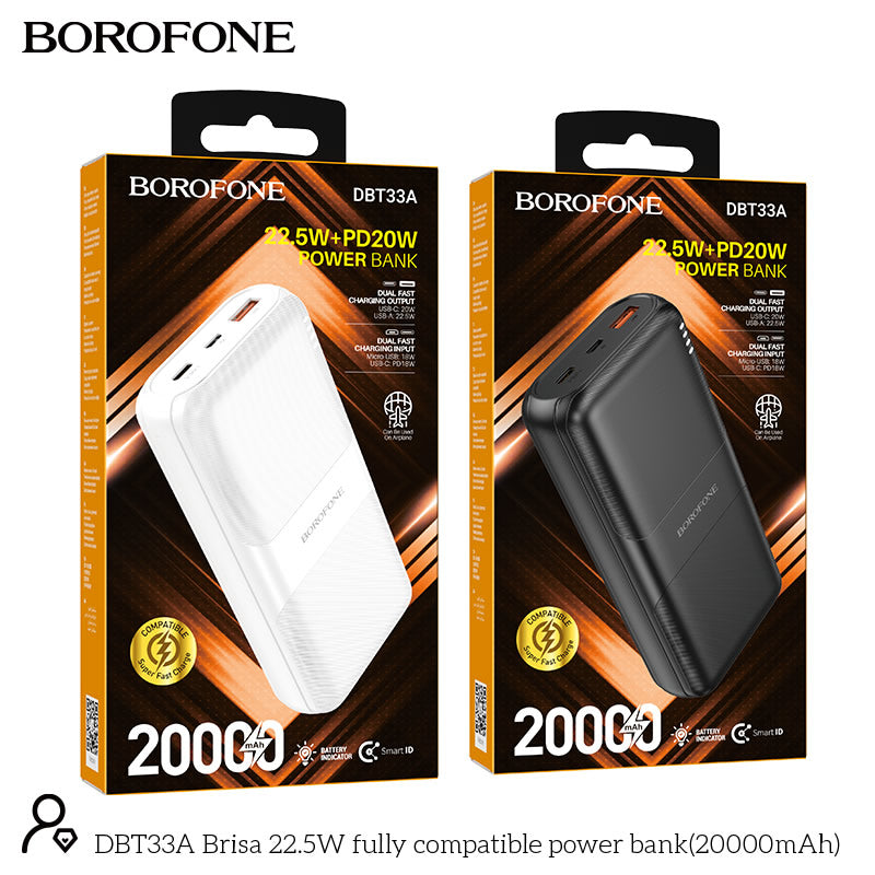 BOROFONE DBT33A 20000mAh Power Bank