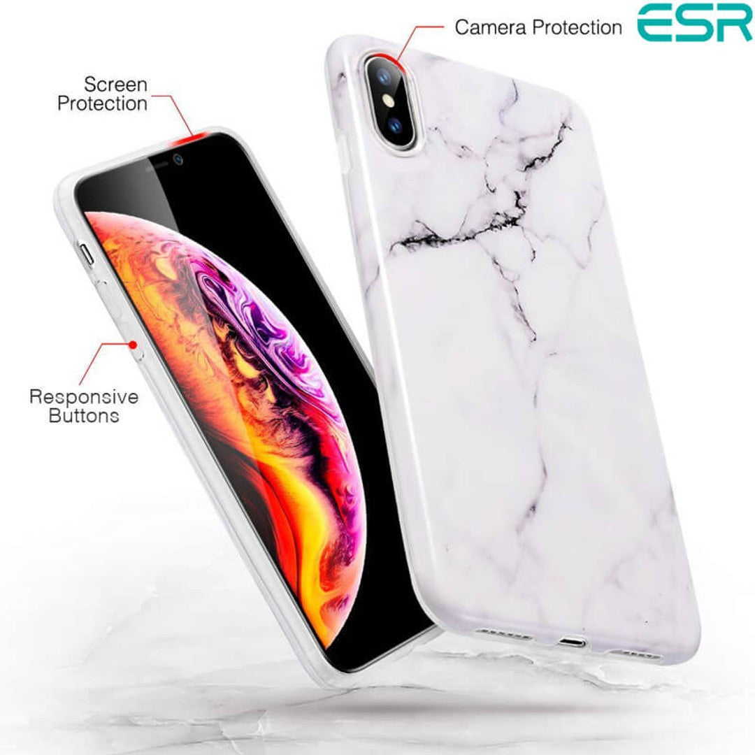 ESR Marble Glass Case for iPhone XS Max